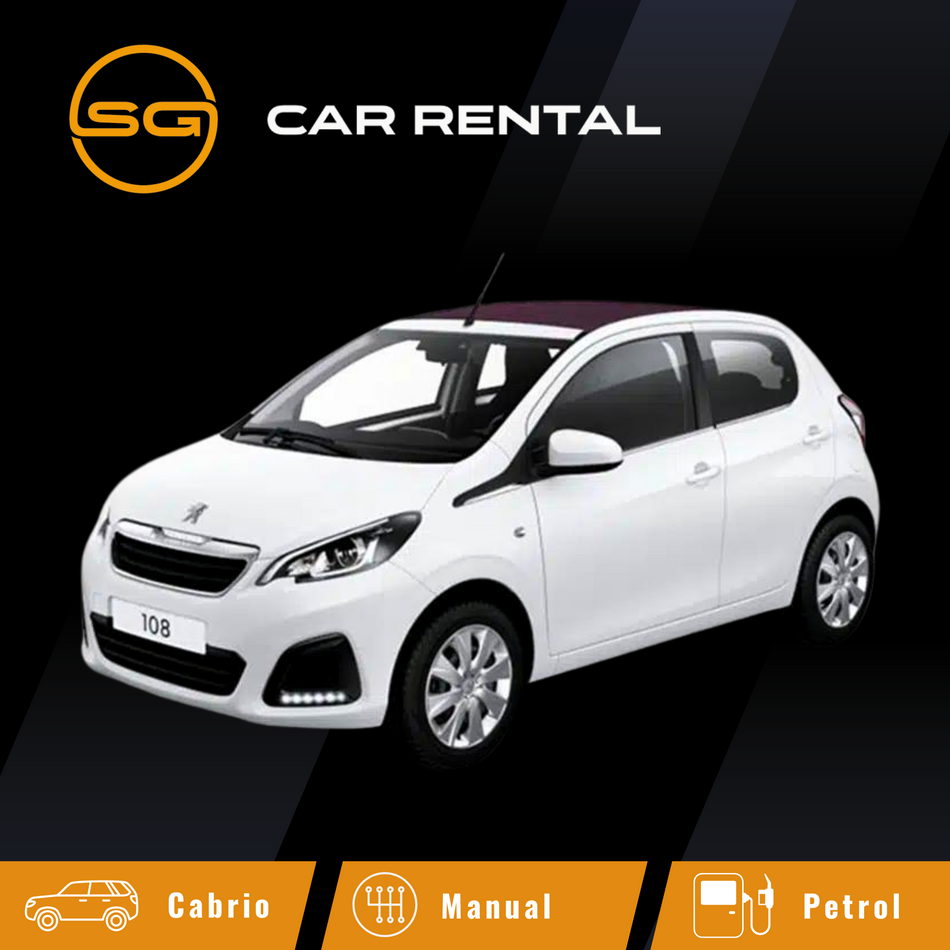 Peugeot 108 Soft Top or similar