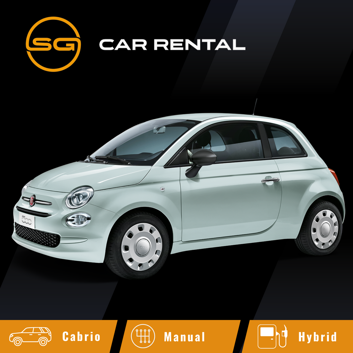 Fiat 500 Hybrid sg car rental